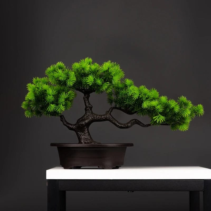 27cm Artificial Pine Bonsai Plant – Realistic Indoor Bonsai Tree for Home or Office Decor – Low Maintenance Greenery