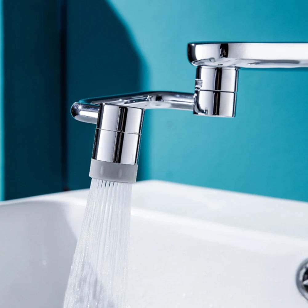 FlowSpin 1080° Rotating Universal Faucet Extender – Dual Spray Sink Attachment