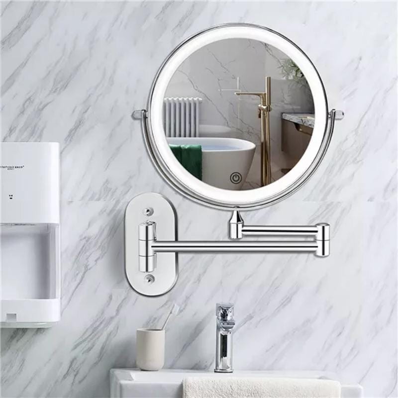 Wall Mirror with LED Light and Magnification