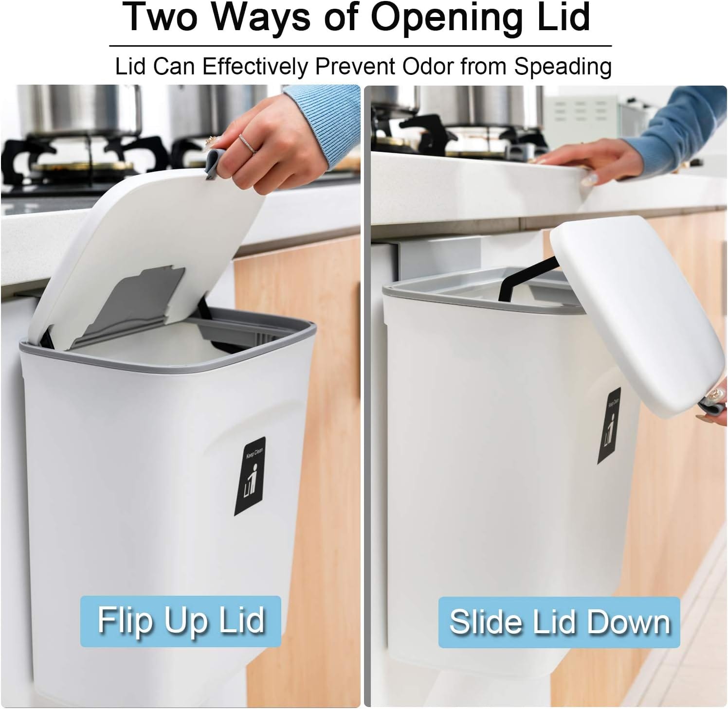 EcoVault | 2.4 Gallon Kitchen Compost Bin for Counter Top or Under Sink