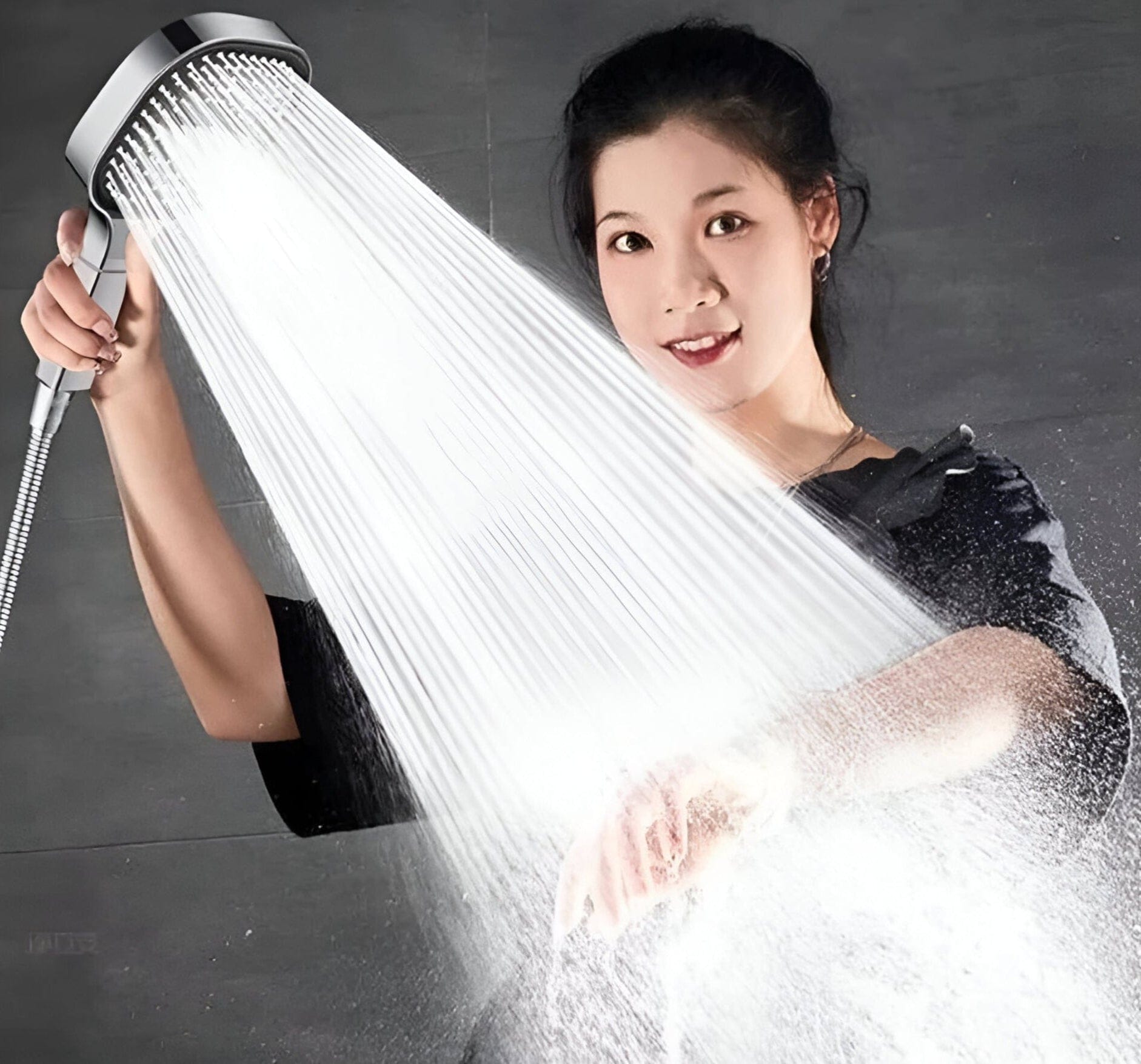 AquaBoost High-Pressure Shower Head