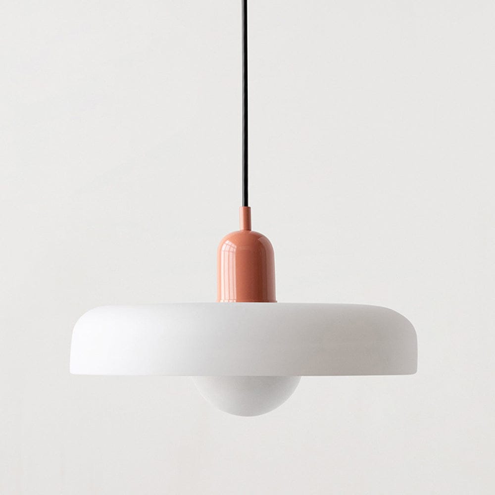 Bauhaus Pendelleuchte Aus Farbigem Glas