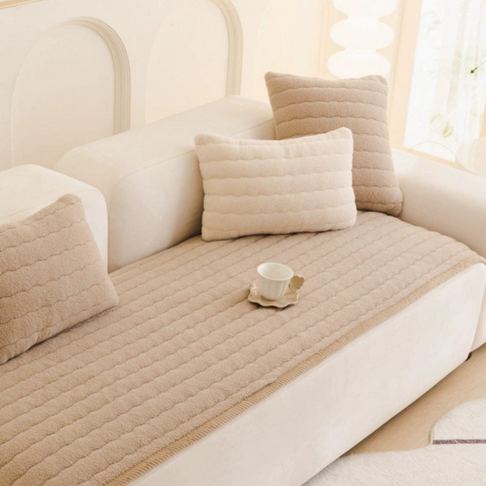 Plushora | Chic Thick Plush Sofa Cover