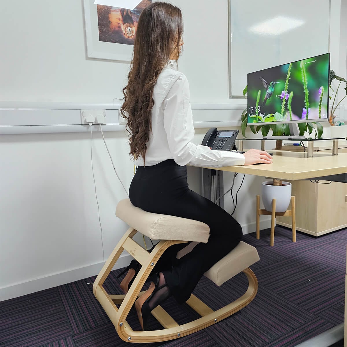 PostureEase Ergonomic Kneeling Chair