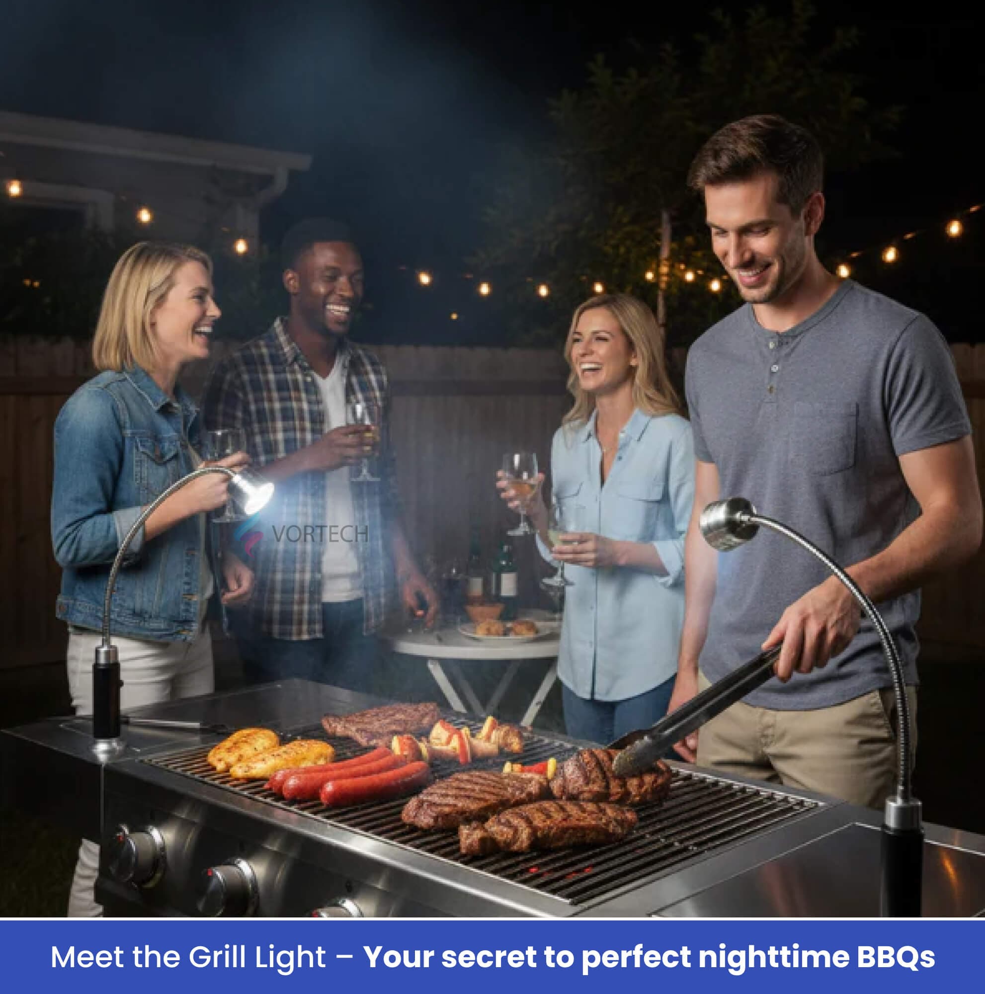 FireGlow Magnetic BBQ Grill Light