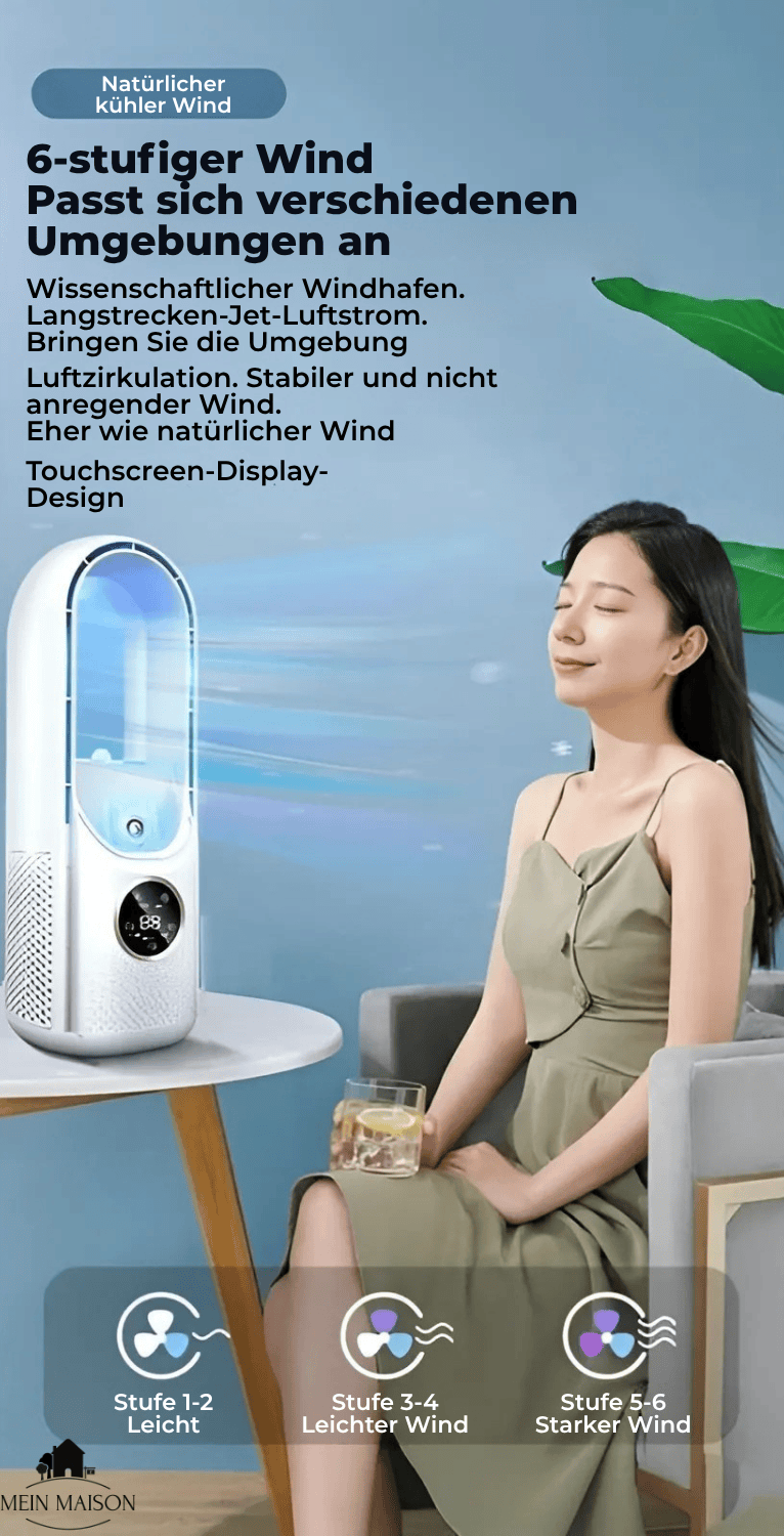 BreezeNova Air Cooler – Bladeless USB Fan