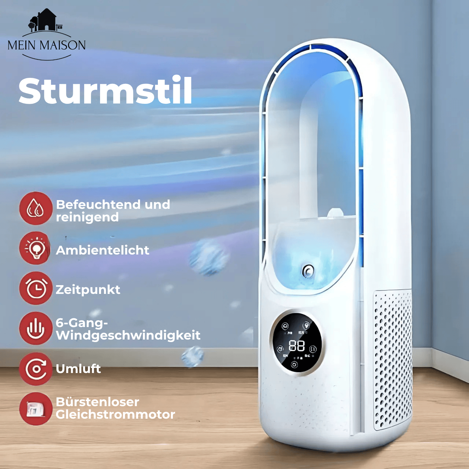 BreezeNova Air Cooler – Bladeless USB Fan