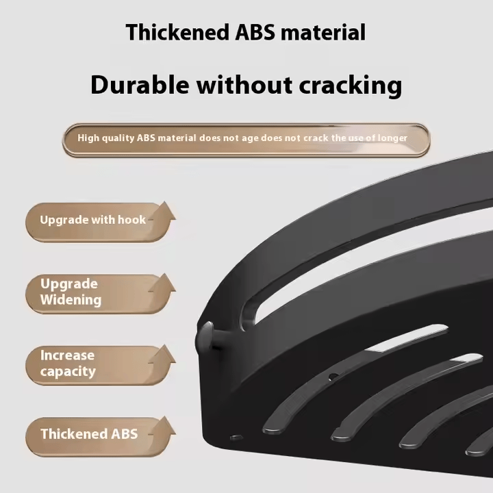 AquaLock No-Punching Shower Shelf