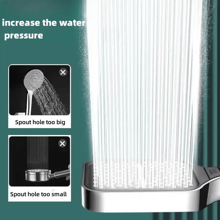 AquaBoost High-Pressure Shower Head