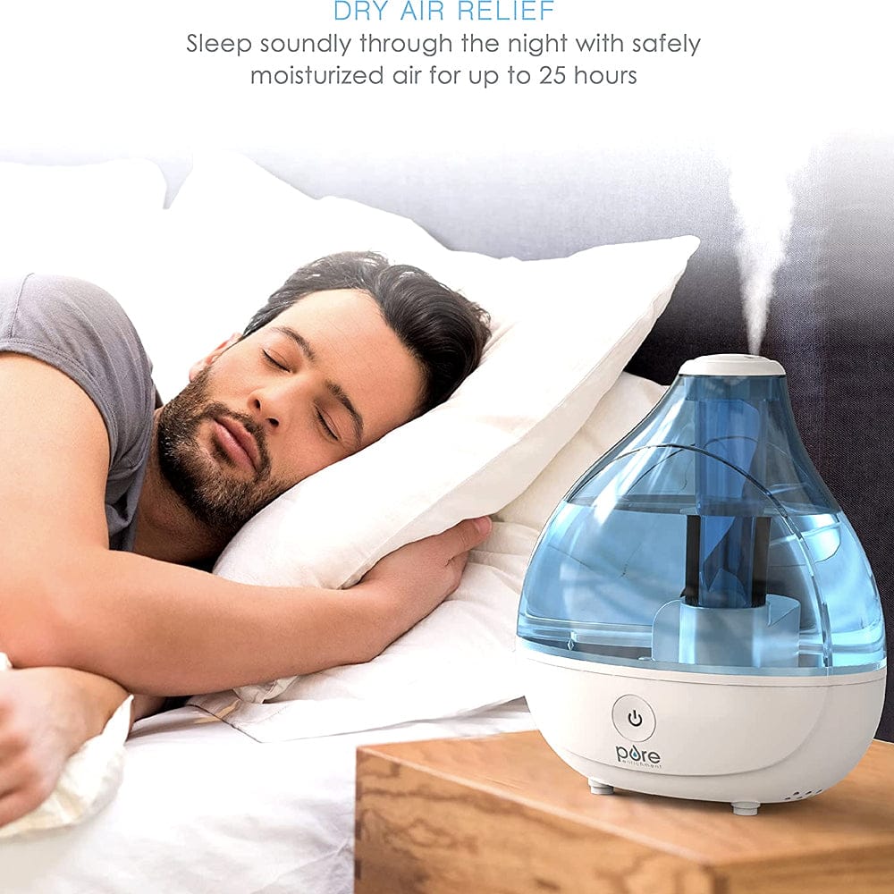 Air Humidifier - Quiet Ultrasonic Mist Humidifier For Bedroom - WarehousesChoice