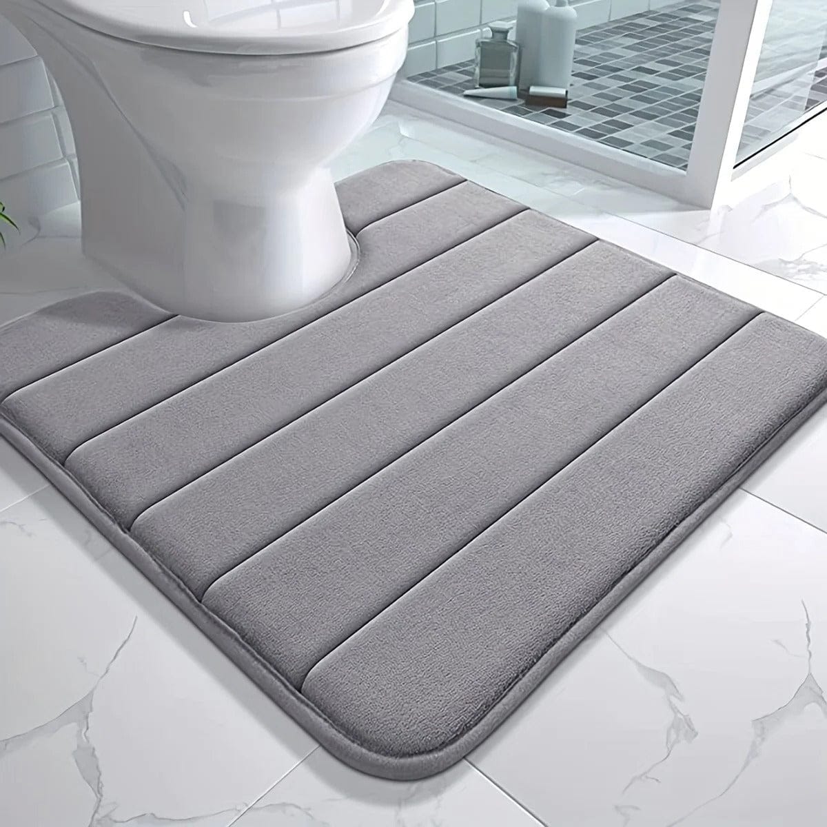 Luxury U-Shaped Memory Foam Bath Mat