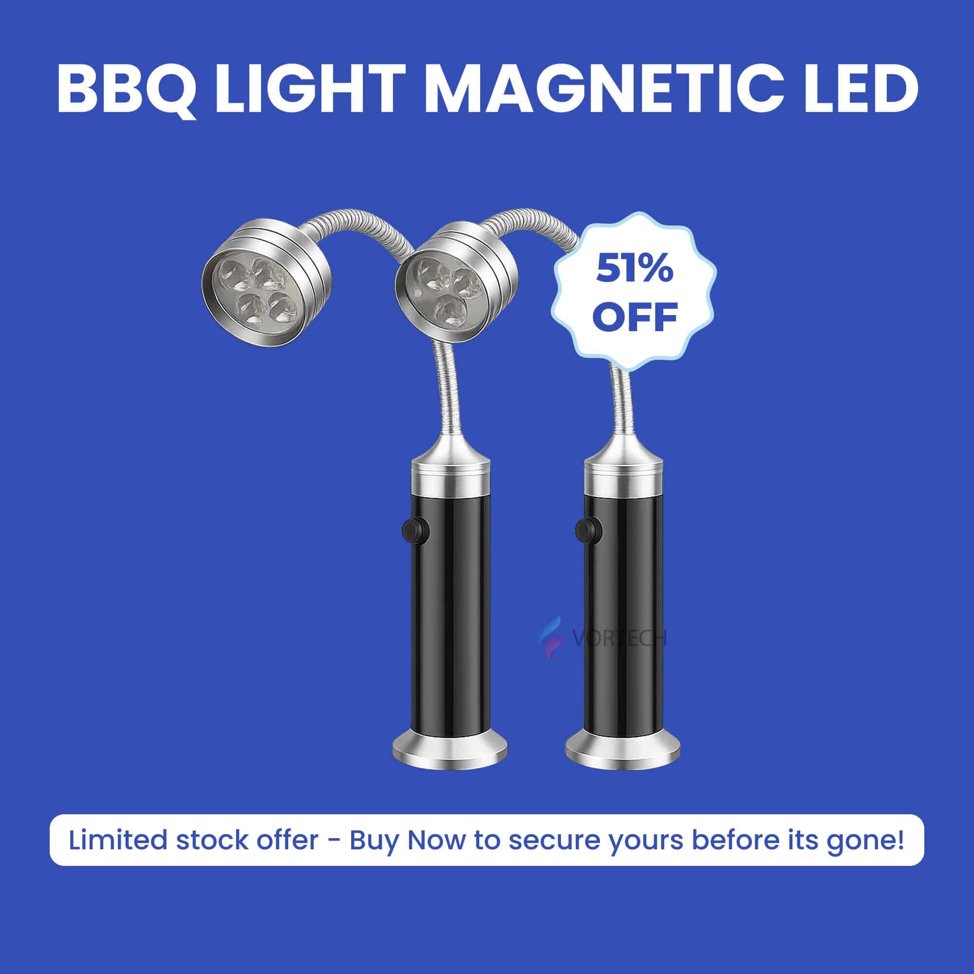 FireGlow Magnetic BBQ Grill Light