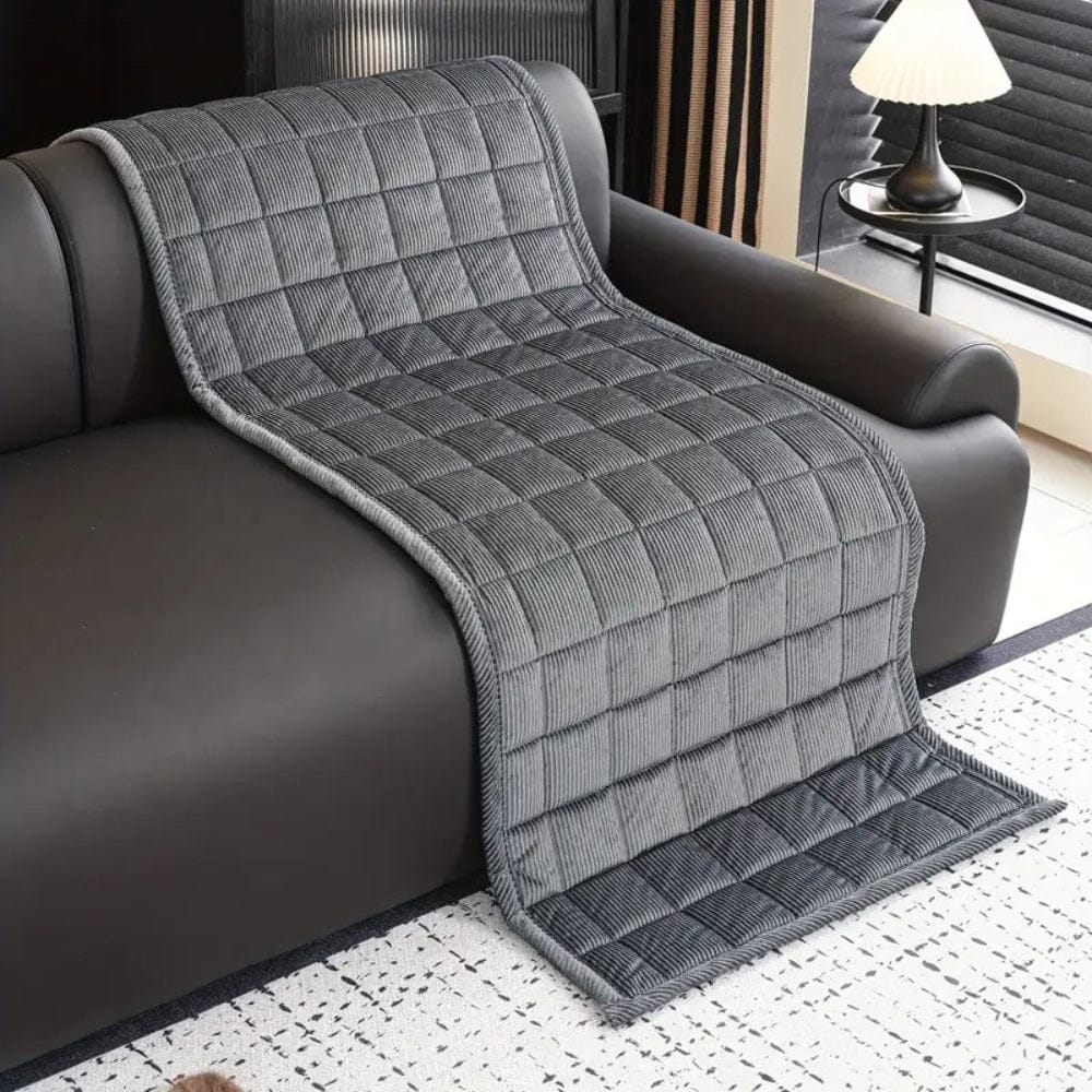 UrbanQuilt | Metro Line Quilted Couch Cover Mat