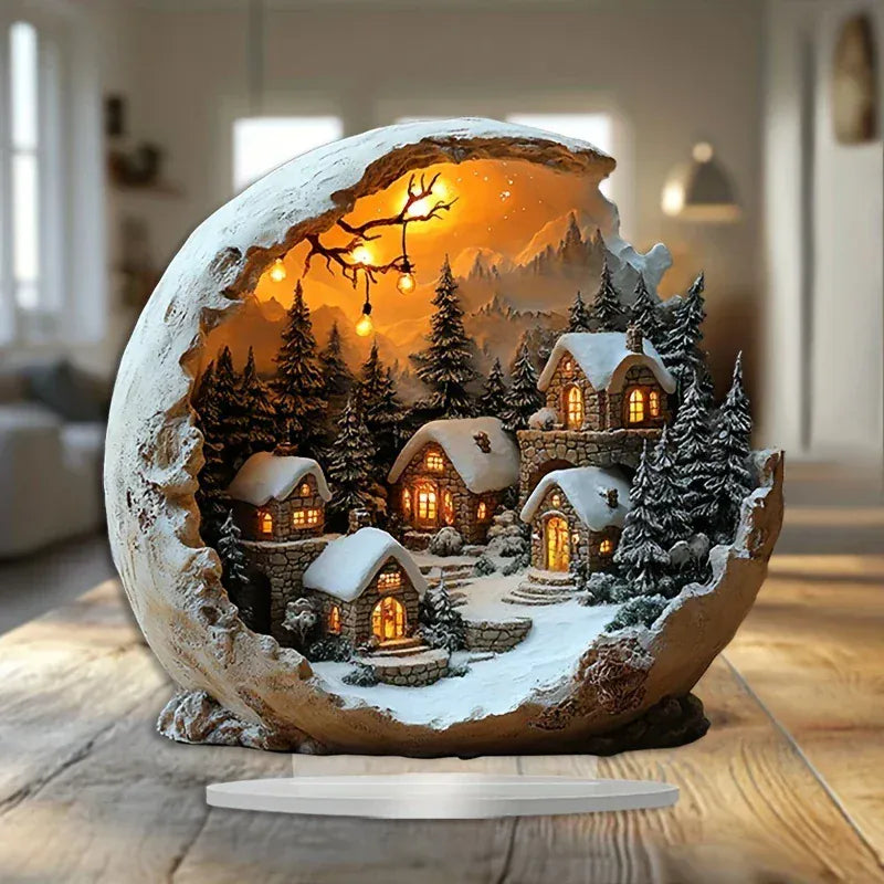 Bohevia Christmas Decoration – Boho Style Acrylic Decor Figure (23 × 20 cm)