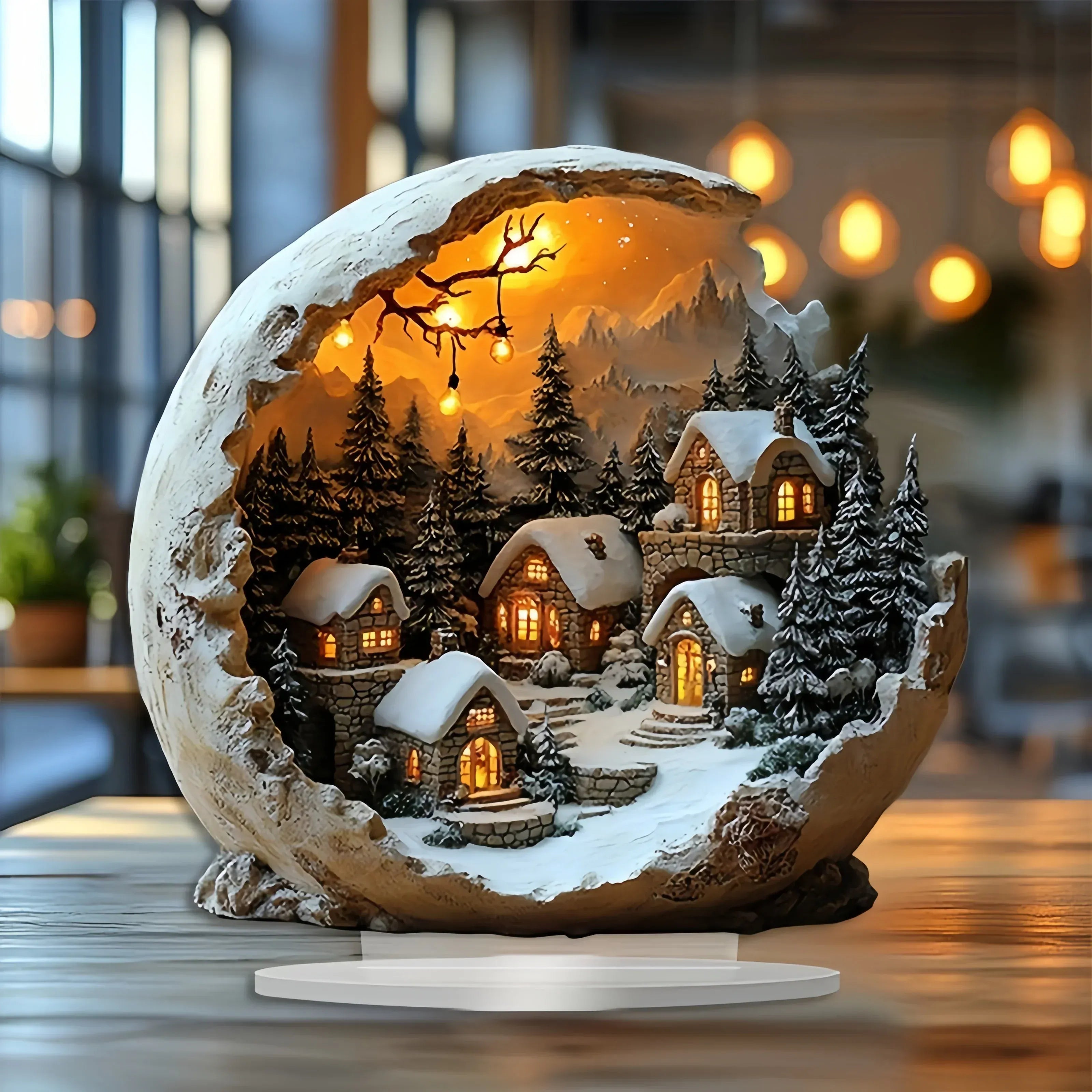Bohevia Christmas Decoration – Boho Style Acrylic Decor Figure (23 × 20 cm)