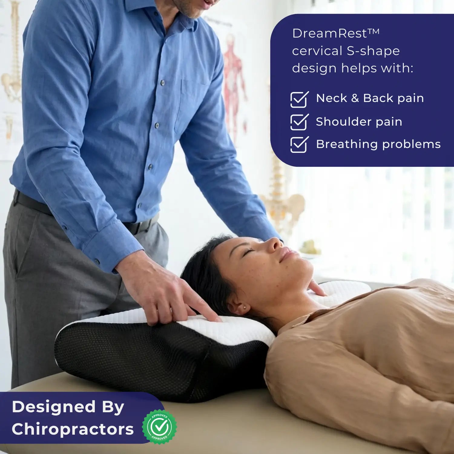 NeckAlign Pro Ergonomic Memory Foam Pillow