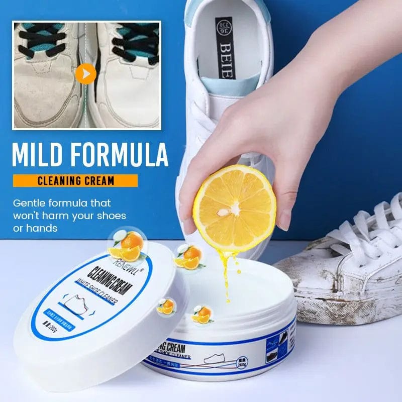 PureStep 100g White Shoes Cleaner – All-Purpose Sneaker Cleansing Cream (Water-Free Stain Remover)