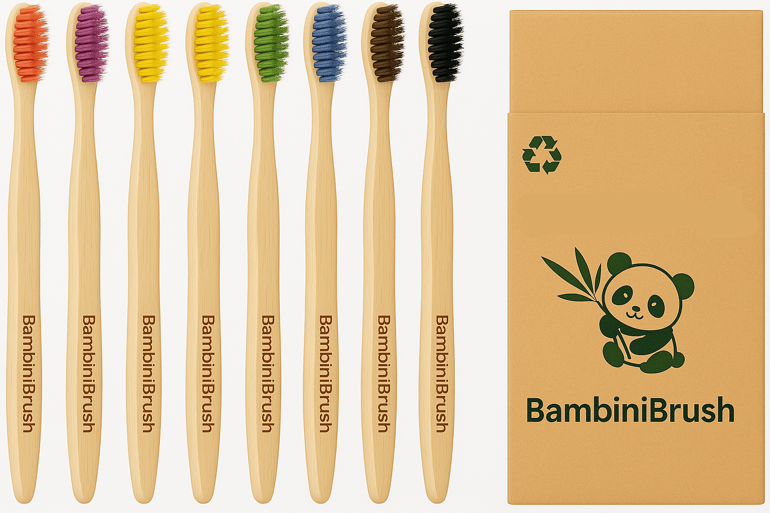 BambiniBrush Eco Kids Toothbrush set Gentle & Microplastic-Free