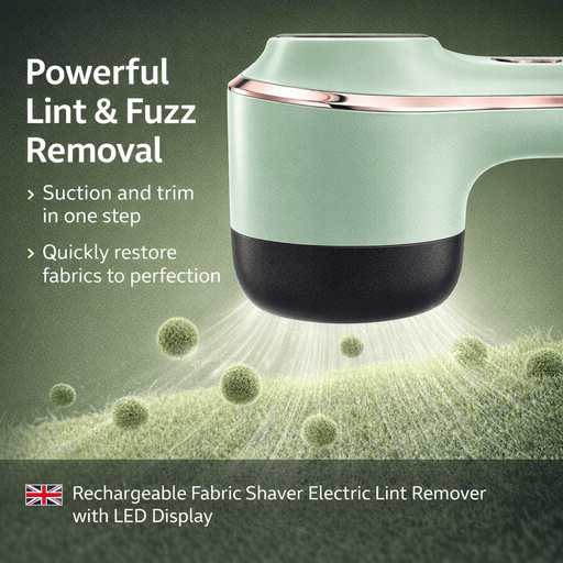 Electric Fabric Shaver Rechargeable Lint Remover with LED Display