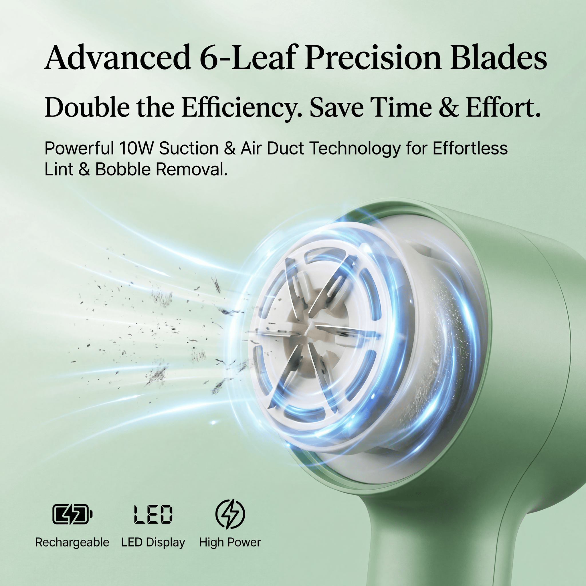Electric Fabric Shaver Rechargeable Lint Remover with LED Display