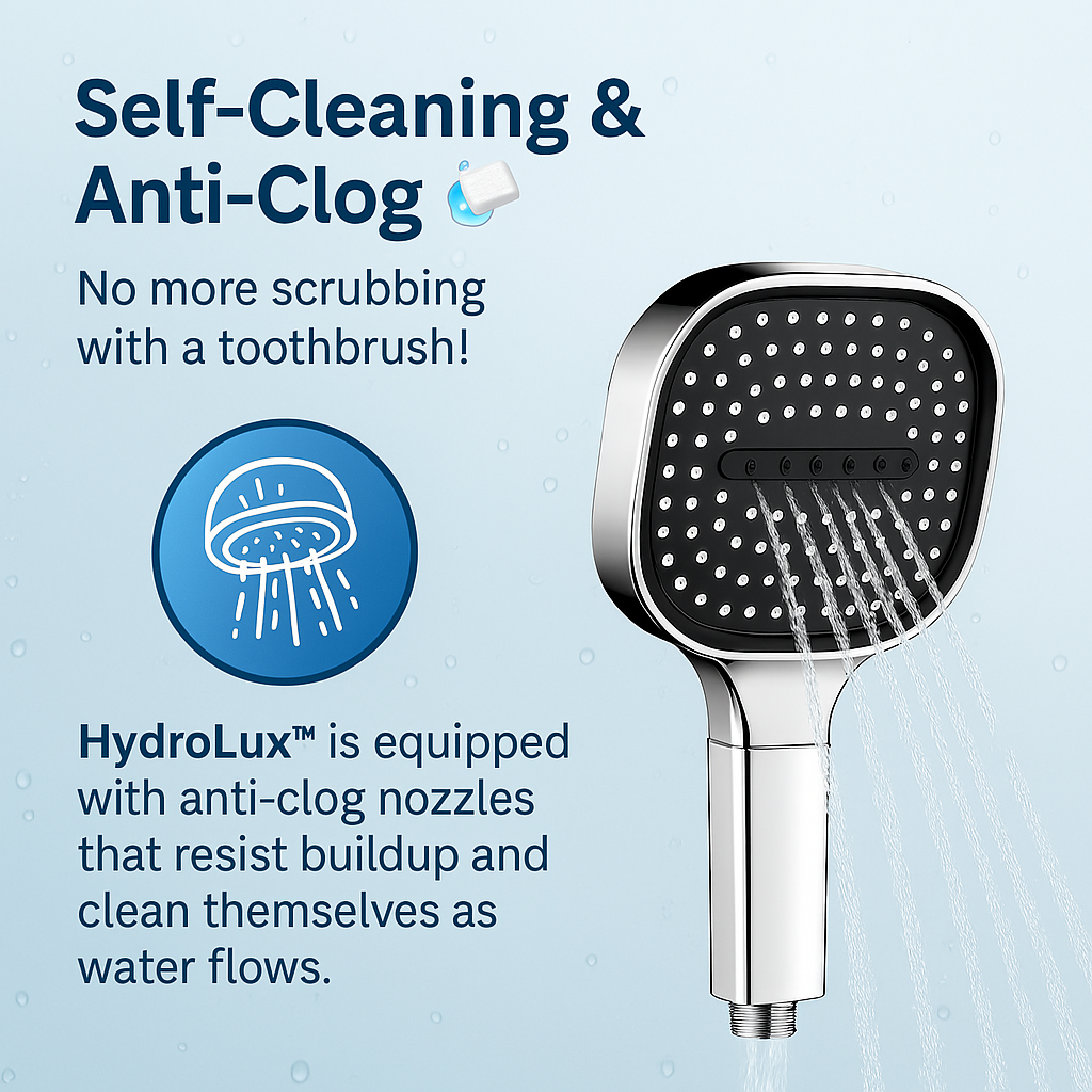 HydroLuxy High-Pressure Shower Head