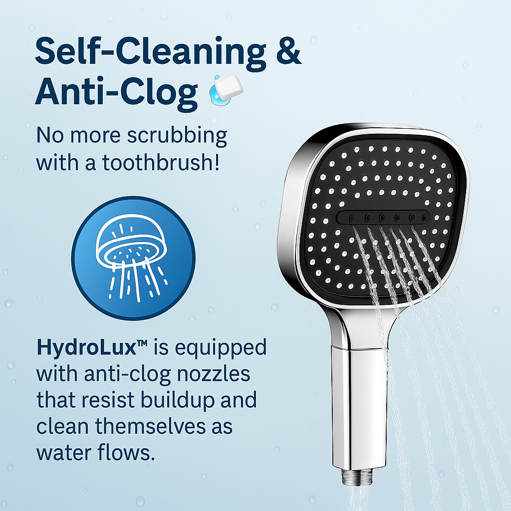 HydroLuxy High-Pressure Shower Head