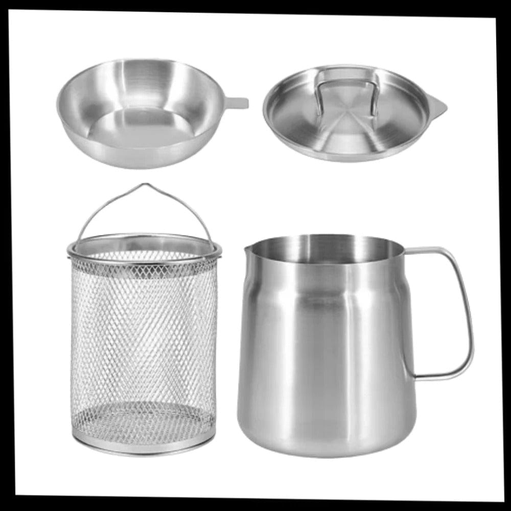 FryZen | 2-in-1 Deep Frying Pot with Built-In Oil Strainer