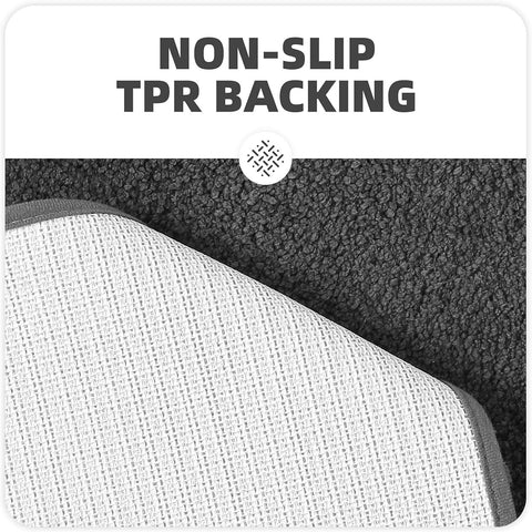 AquaLuxe Plush Bath Rug – Quick Dry