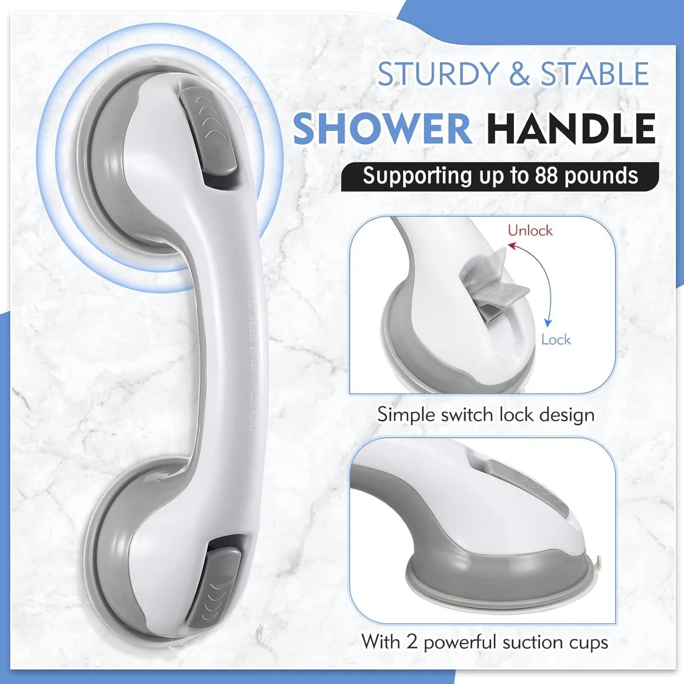 SafeHold™ Bathroom Safety Grab Bar