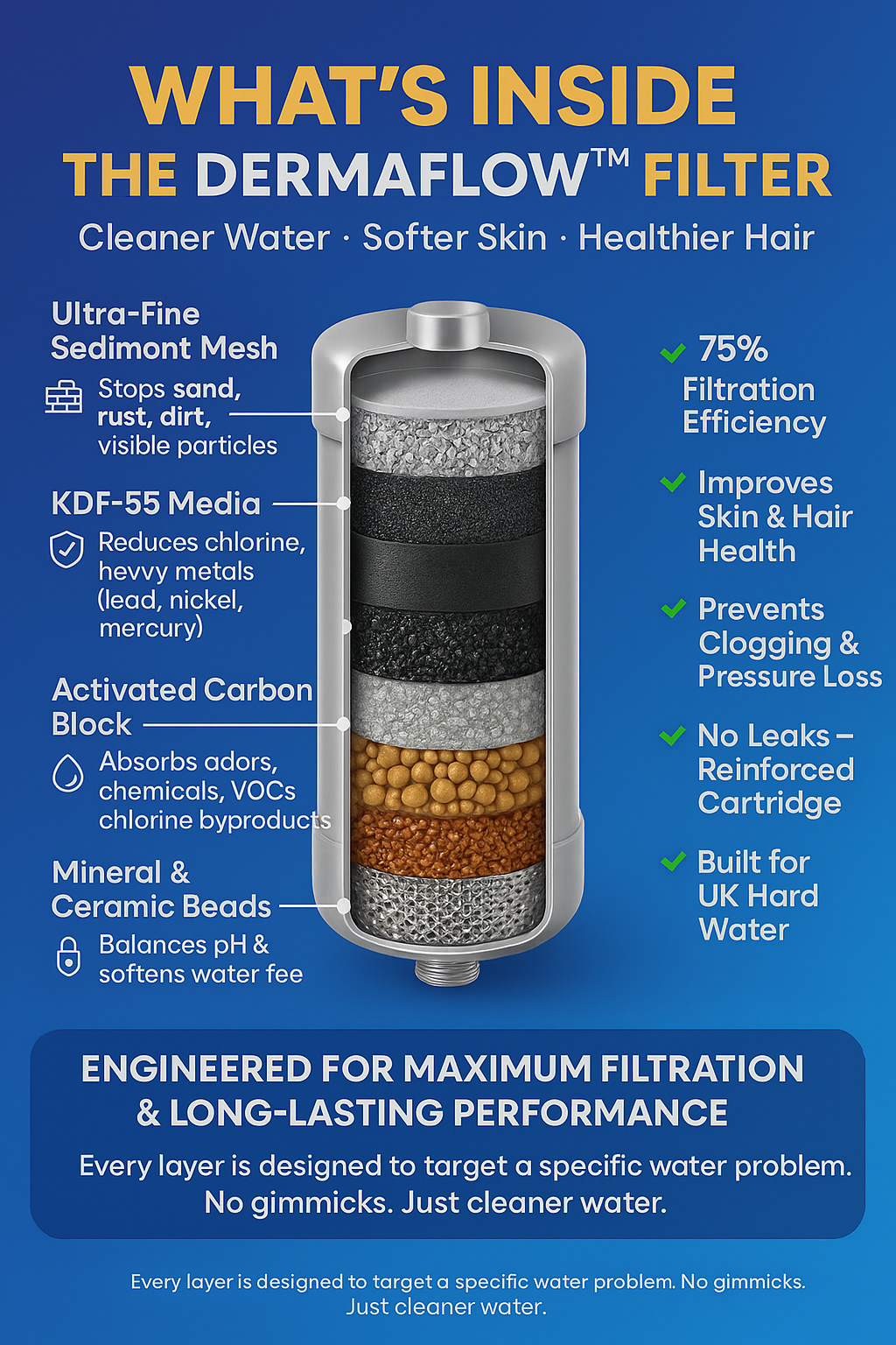 DermaFlow™ Revitalising Shower Filter