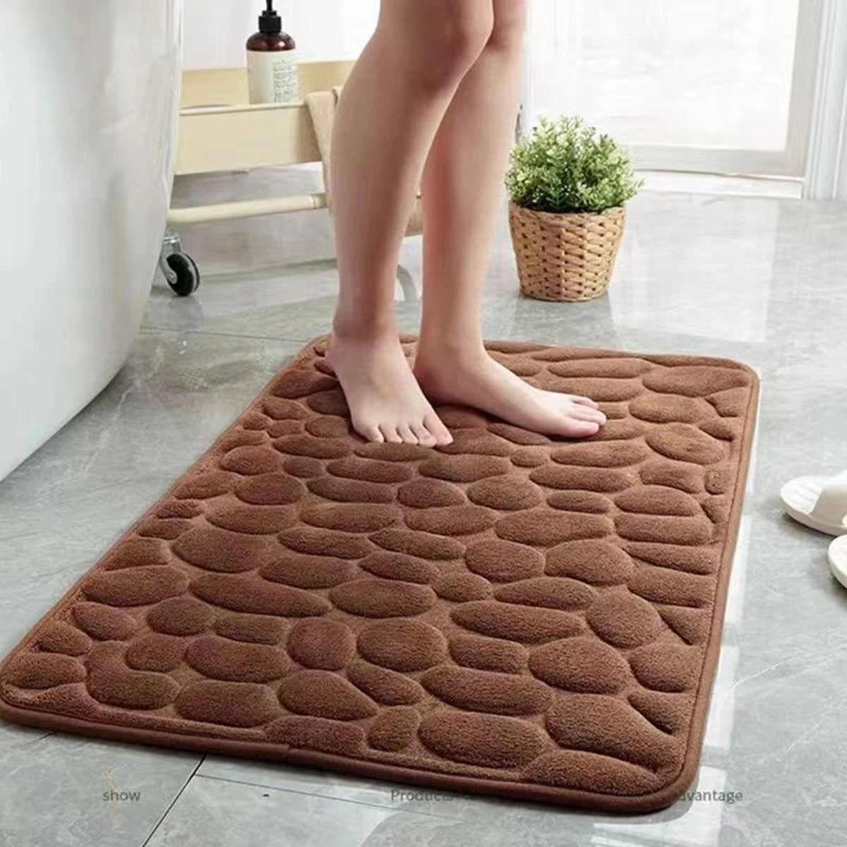 CobbleSoft 3D Bathroom Mat 40x60cm