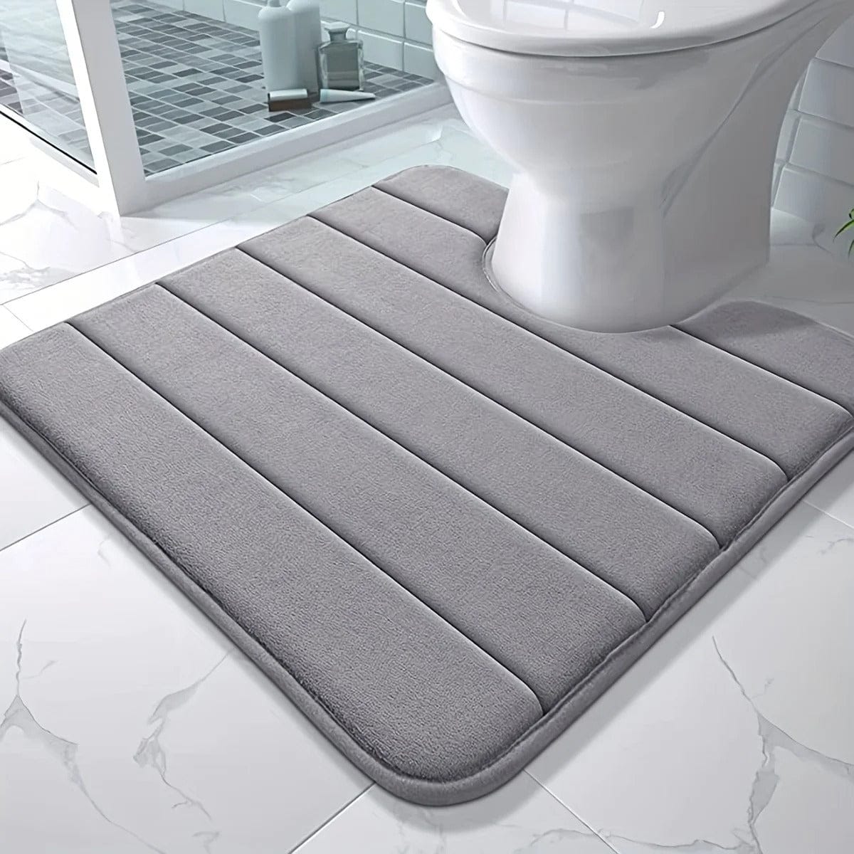 Luxury U-Shaped Memory Foam Bath Mat