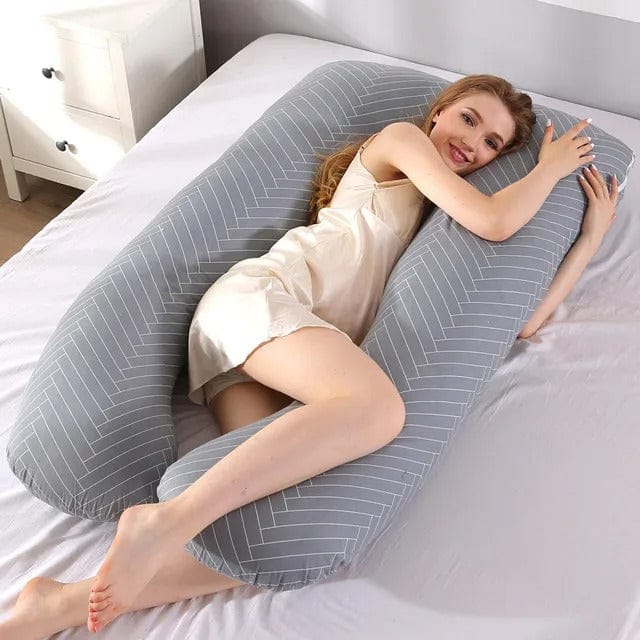 MaternityEase Full-Body Pregnancy Pillow – 130x70cm