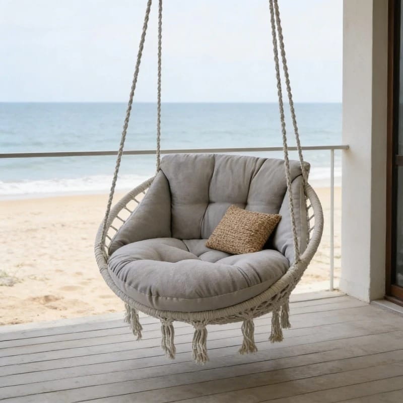 Luxury Velvet Hanging Chair Cushion