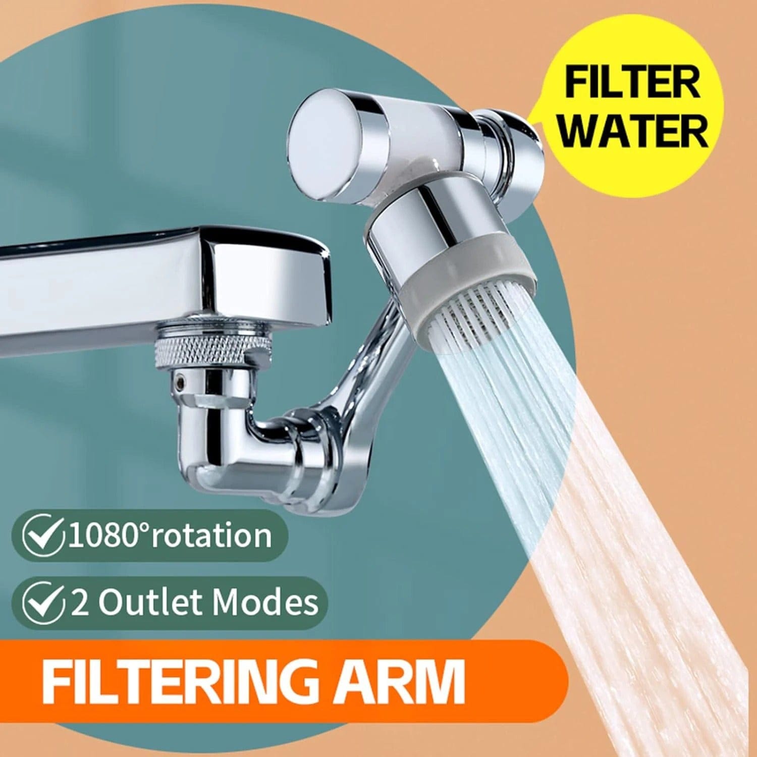 OptimaxFlow Filtered Faucet Extender