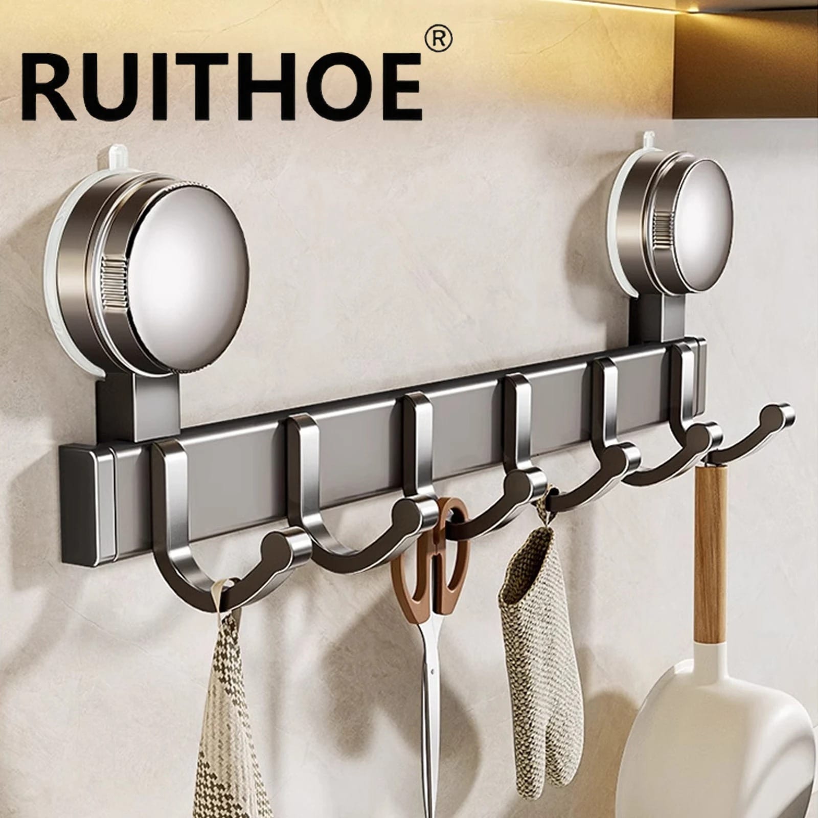 Suction Cup Hooks Heavy-Duty Bathroom & Kitchen Wall Hangers