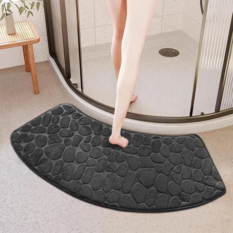 3D Cobblestone Bathroom Mat Anti-Slip