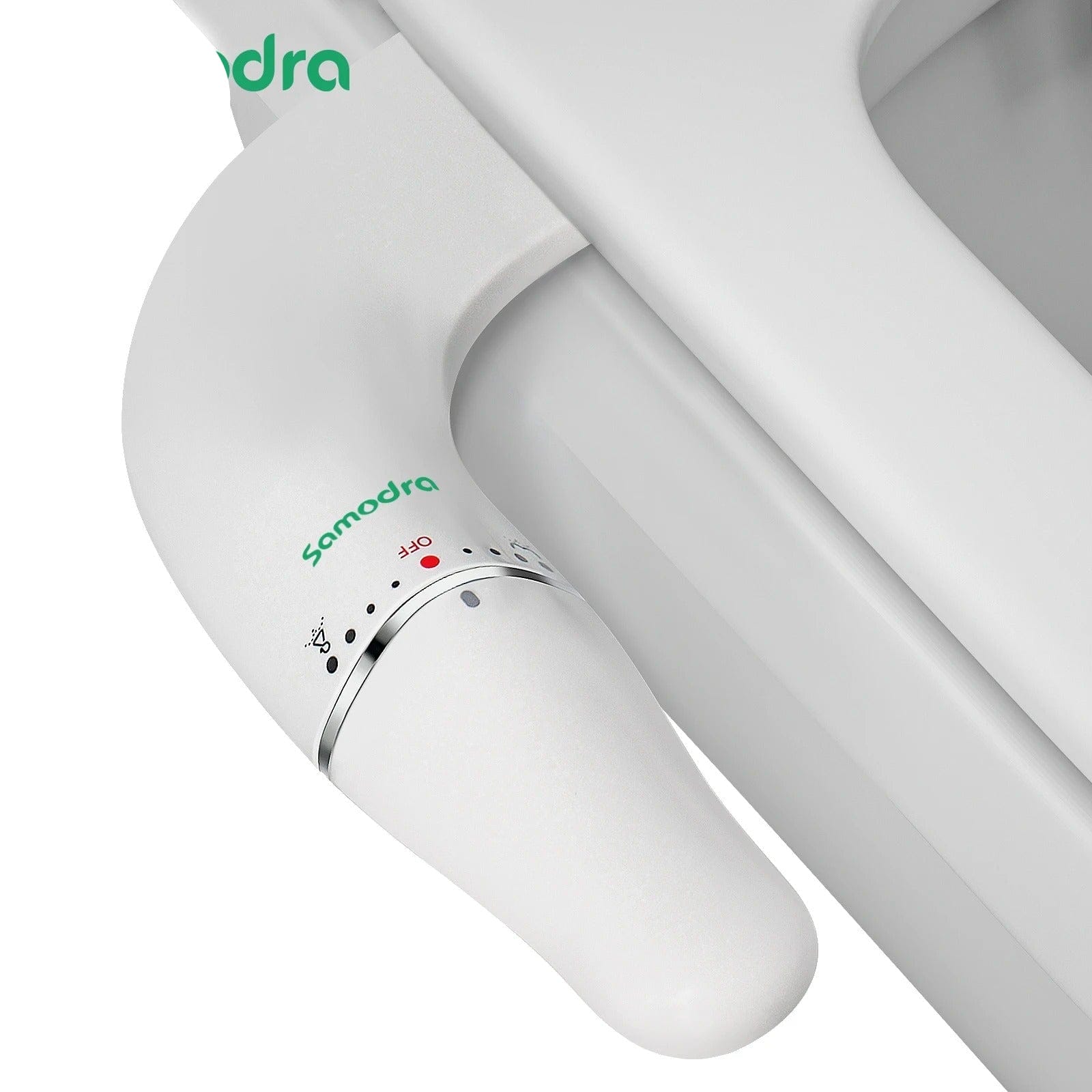 Ultra Slim Toilet Bidet Attachment with Dual Nozzle Control