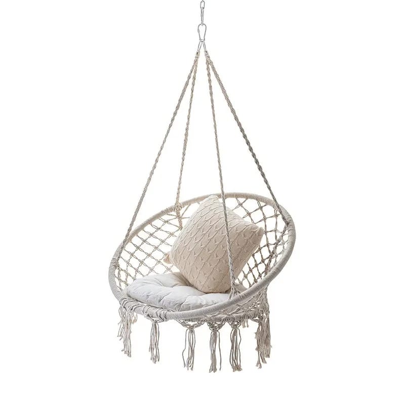 Indoor Hanging Hammock Chair with Cushion