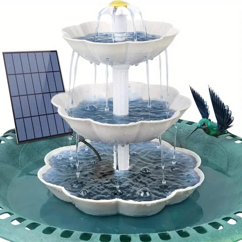 AquaFeather Solar Bird Bath Fountain