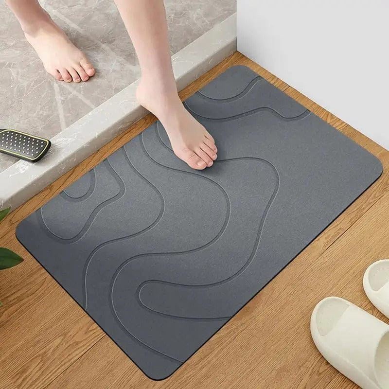 Indoor Diatomite Stone Bath Mat – Soft, Quick Dry & Absorbent