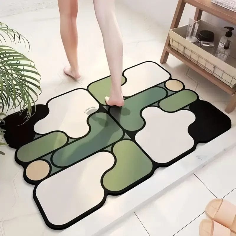 Special-Shaped Diatom Mud Bathroom Mat – Absorbent & Anti-Slip Floor Mat