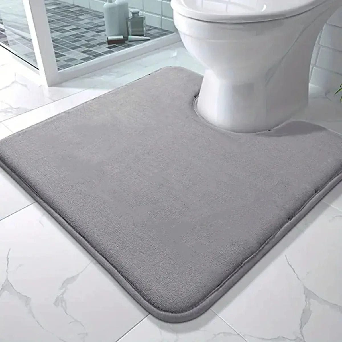 Plush U-Shaped Toilet Mat