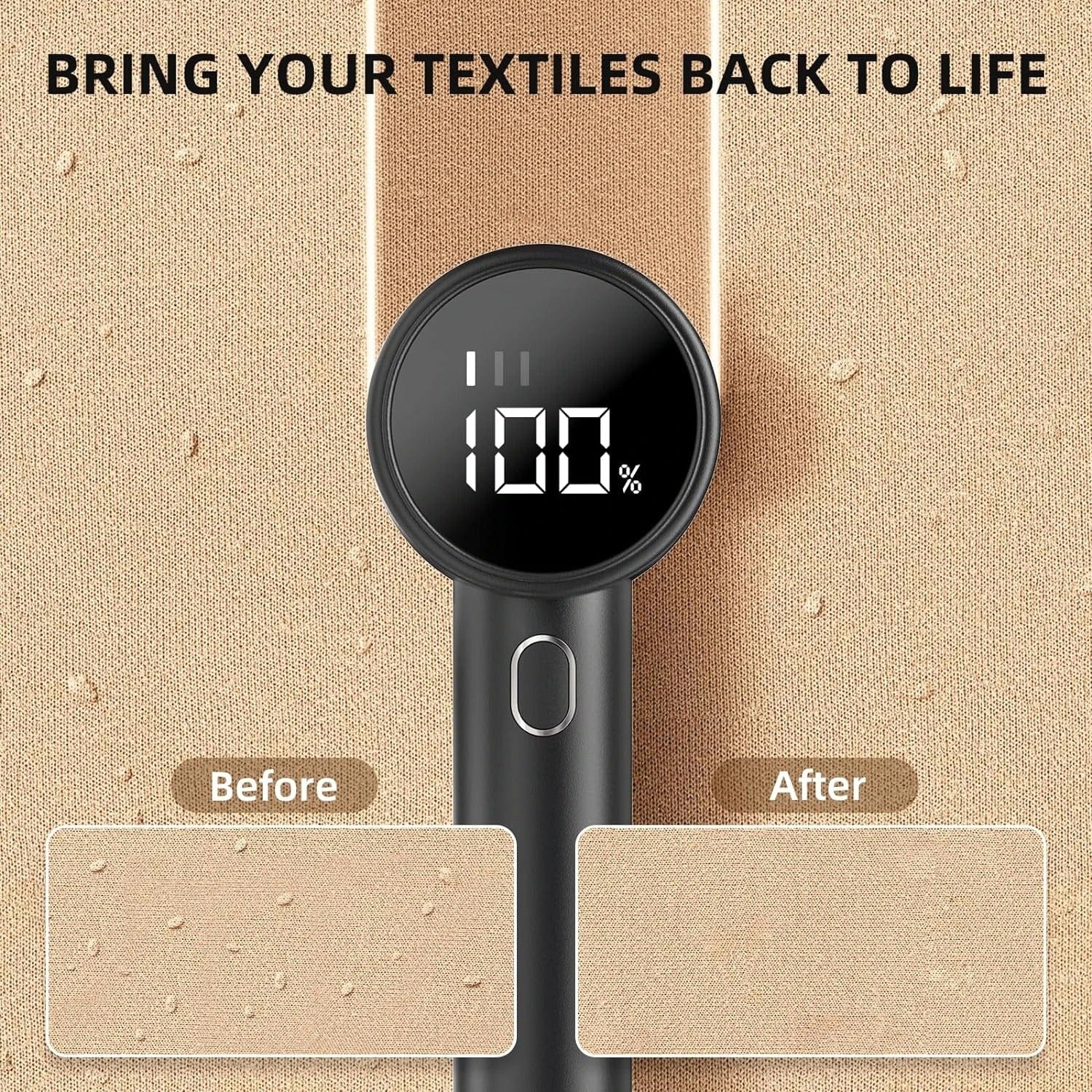 Rechargeable Fabric Shaver 3-Speed Electric Lint Remover with Display