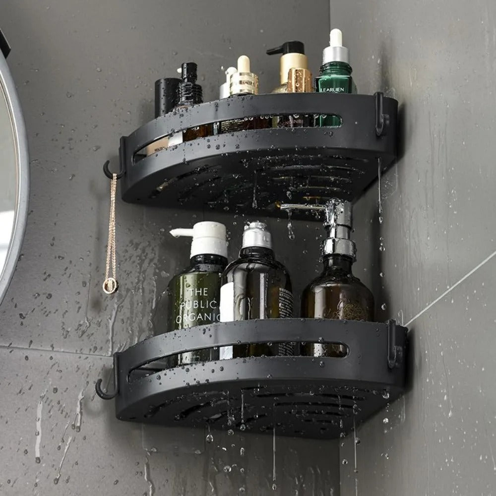 AquaLock No-Punching Shower Shelf