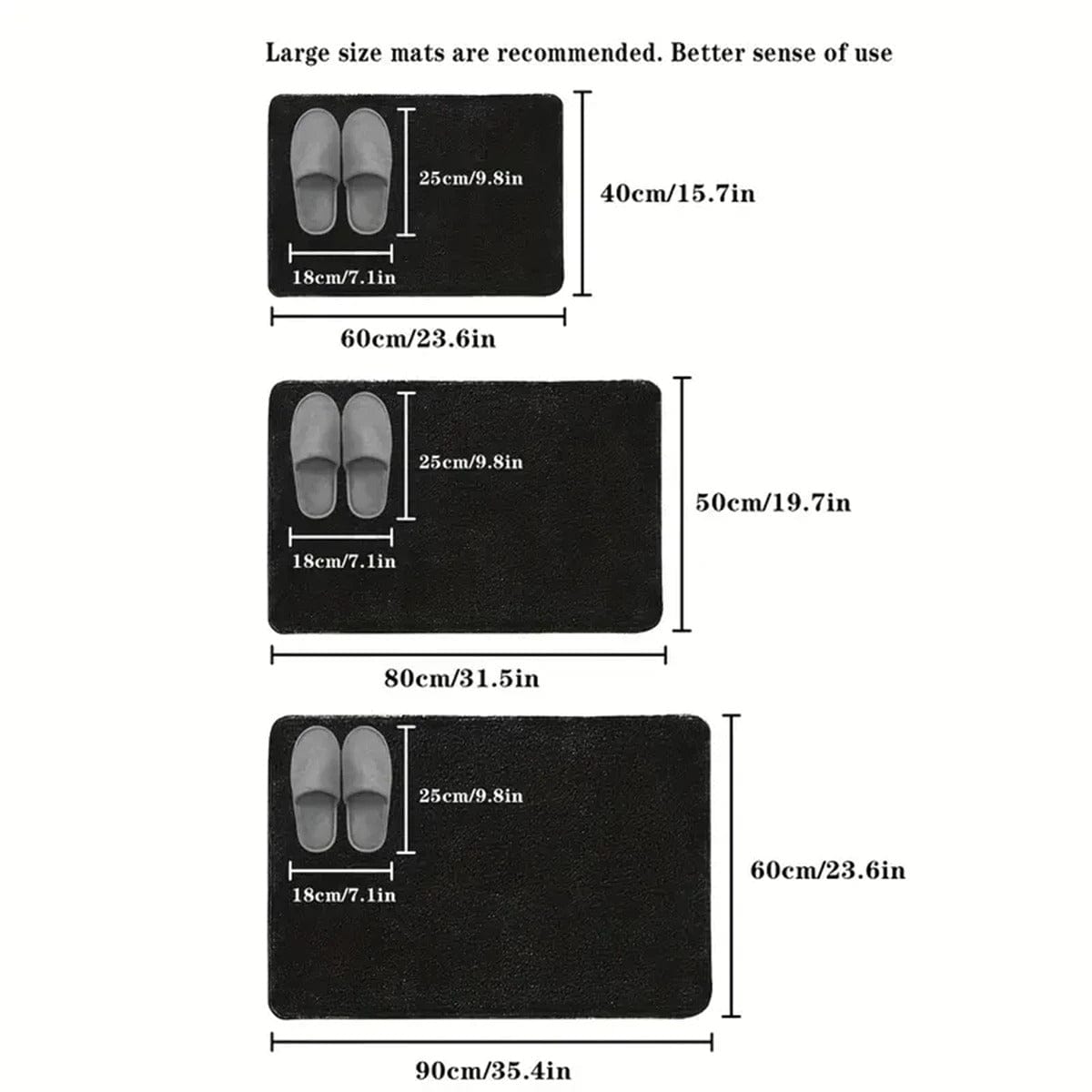 CobbleSoft 3D Bathroom Mat 40x60cm