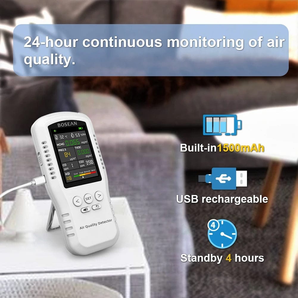 Smart Air Quality Monitor with CO2 and PM2.5 Sensors
