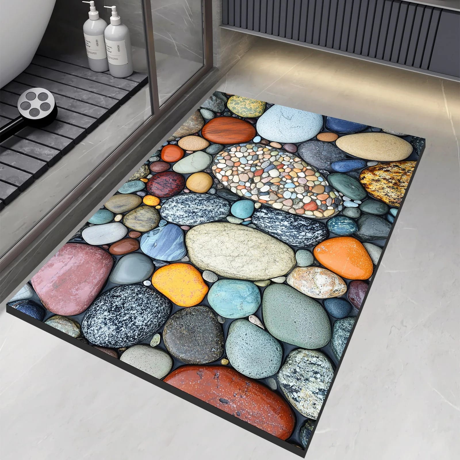 Stone Design Diatomite Bathroom Mat