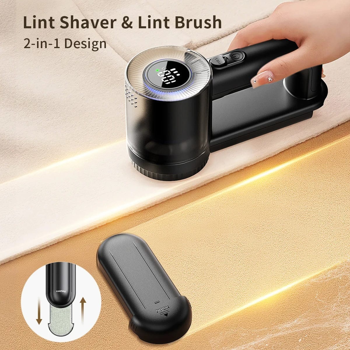 Rechargeable Fabric Shaver Electric Lint Remover with Display