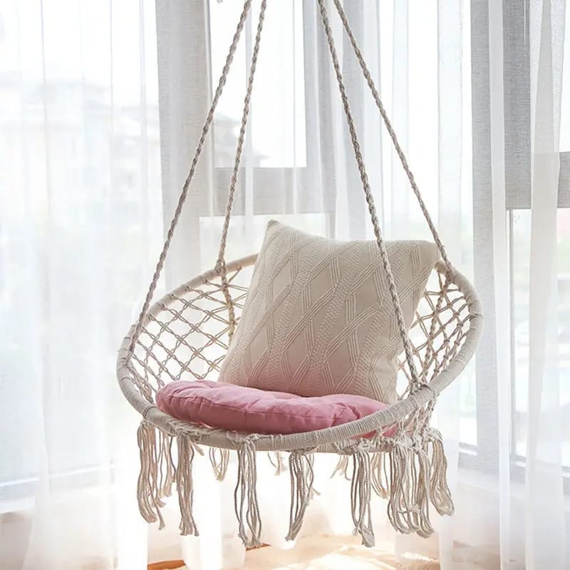 Indoor Hanging Hammock Chair with Cushion